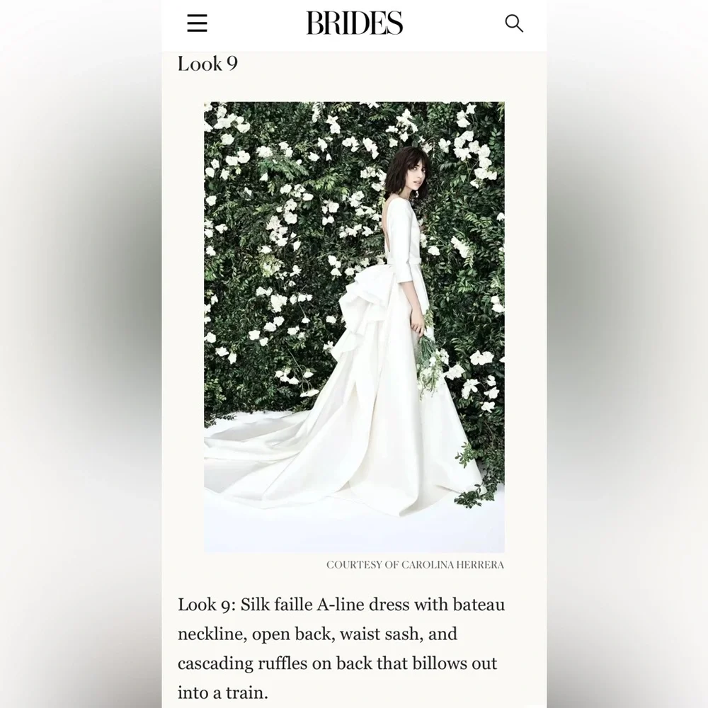 Carolina Herrera - Laurel Wedding Gown - Picture 3 of 10